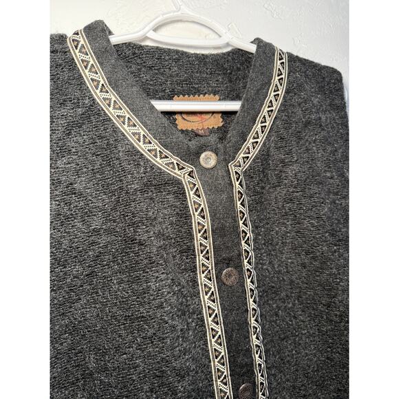 Sierra Sport vintage mohair button down vest womens‎ medium cottagecore luxury - Picture 5 of 9